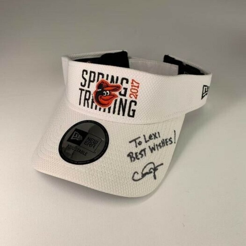 Baltimore Orioles Visor Men One Size Caleb Joseph 2017 Spring Training Rare Ex